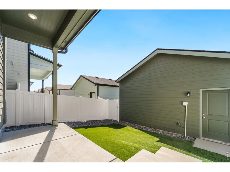 Exterior details and patio area of a home in Liberty Draw, Evans (Image 3).
