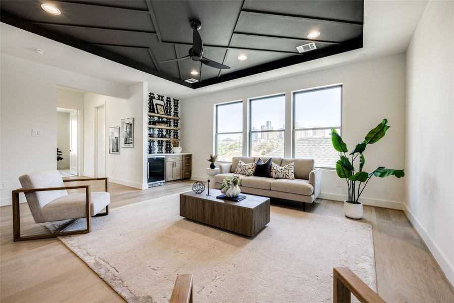 Furnished interior view inside a new home in , Houston (Image 38).
