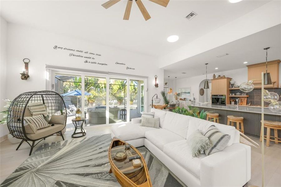 Furnished interior view inside a new home in , Venice (Image 11). Furnished interior view inside a new home in , Venice (Image 11).