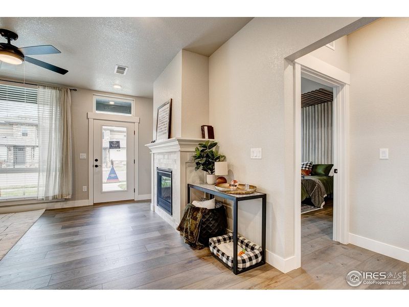 Furnished interior view inside a new home in Northfield at Old Town - Vista Collection, Fort Collins (Image 9).