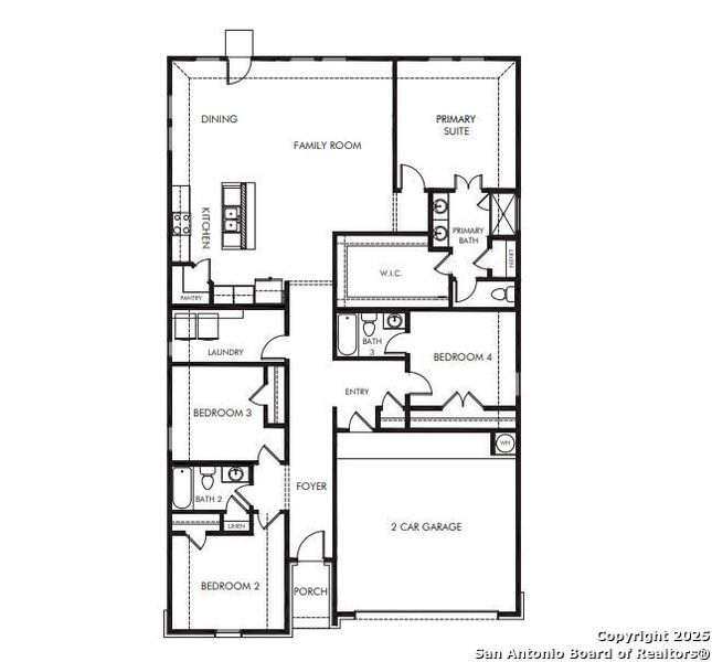 2D floor plan layout of this home in Carmel Ranch, Schertz, TX (Image 5). 2D floor plan layout of this home in Carmel Ranch, Schertz, TX (Image 5).