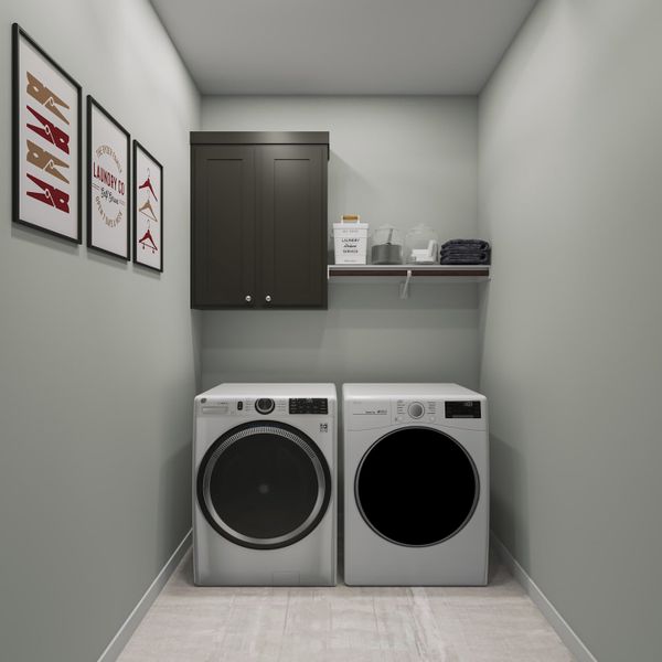 Representative furnished interior of a home built from the Hawthorn by Tri Pointe Homes in Lagos Reserve, Manor (Image 17).