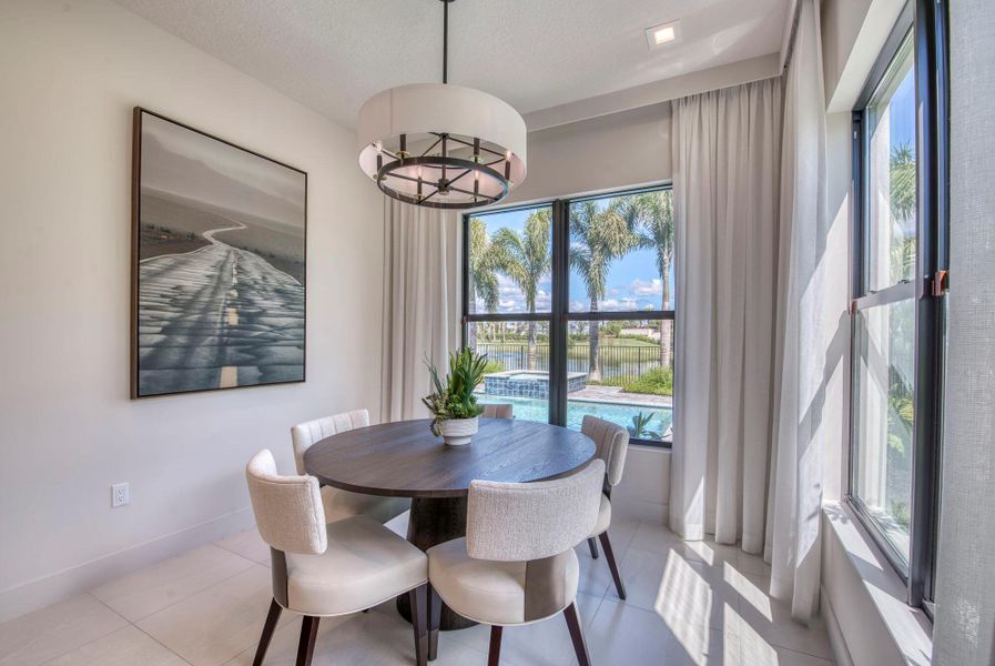 Furnished interior view inside a new home in Apex at Avenir, Palm Beach Gardens (Image 24).