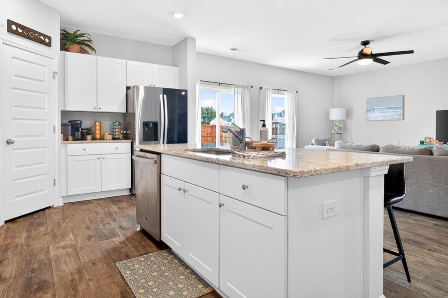 Furnished interior view inside a new home in Lindera Preserve at Cane Bay Plantation, Summerville (Image 15).
