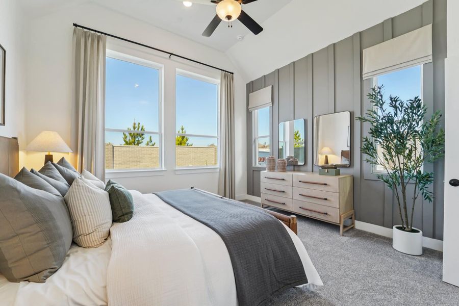 Furnished interior view inside a new home in Bridgeland, Cypress (Image 9).