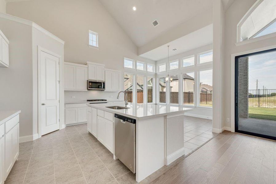 Furnished interior view inside a new home in Breezy Hill, Rockwall (Image 4).