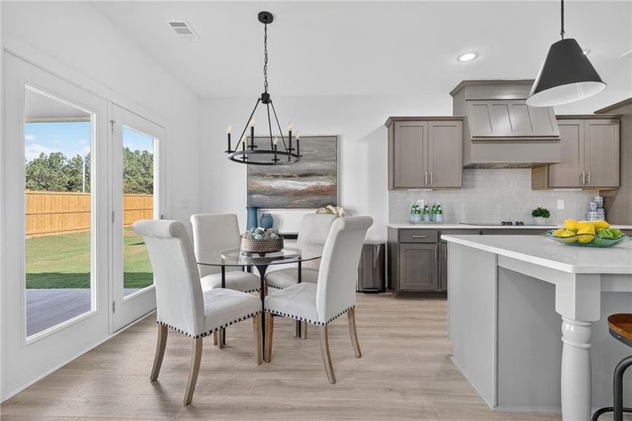 Furnished interior view inside a new home in , Buford (Image 8).