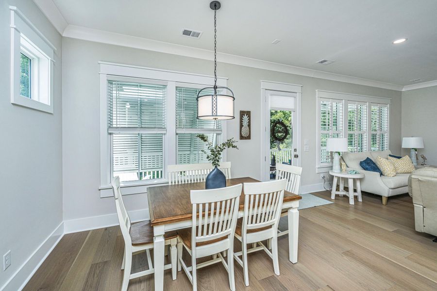 Furnished interior view inside a new home in Overlook at Copahee Sound, Awendaw (Image 7).