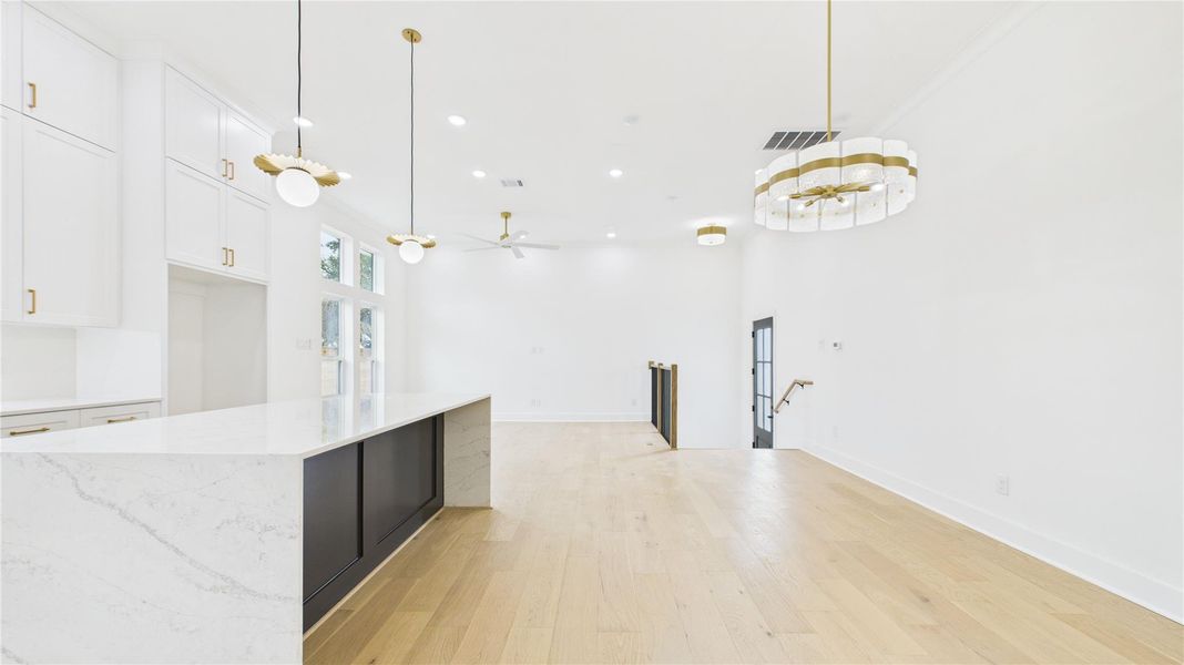 Special designer lighting throughout the home.