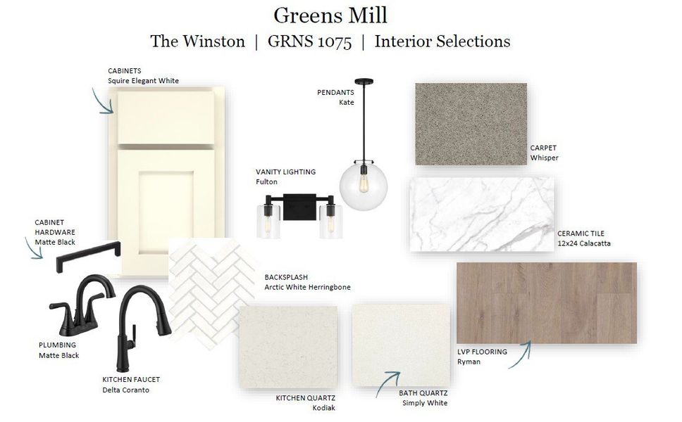 Sample of building materials used in homes in The Landing at Greens Mill, Columbia (Image 41). Sample of building materials used in homes in The Landing at Greens Mill, Columbia (Image 41).