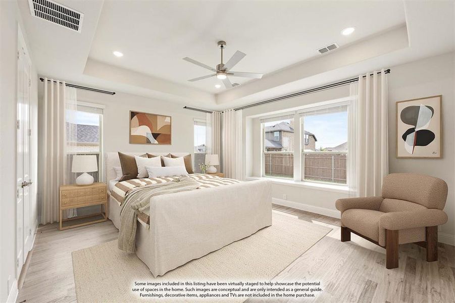 Furnished interior view inside a new home in Hayes Crossing, Midlothian (Image 19).
