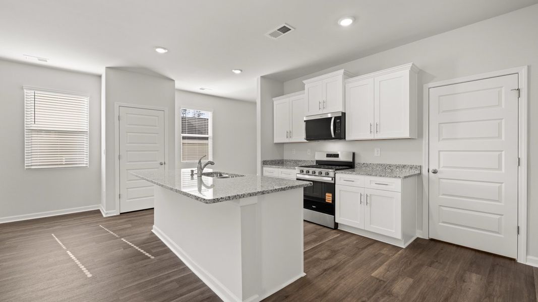 Furnished interior view inside a new home in Southwind Village, Evans (Image 7). Furnished interior view inside a new home in Southwind Village, Evans (Image 7).