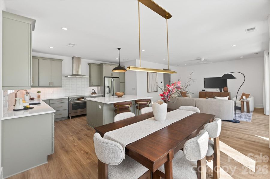 Furnished interior view inside a new home in , Charlotte (Image 5).