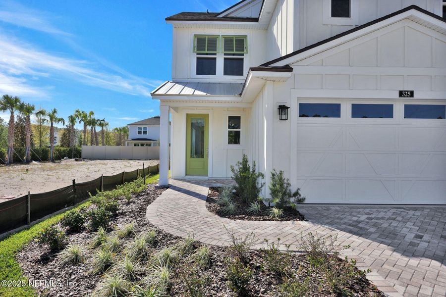 Exterior details and patio area of a home in Seabrook Village at Seabrook, Ponte Vedra (Image 23). Exterior details and patio area of a home in Seabrook Village at Seabrook, Ponte Vedra (Image 23).