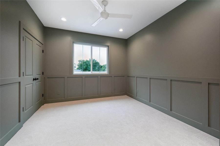 SECONDARY BEDROOM - Previous work by the builder, not representation of current build.