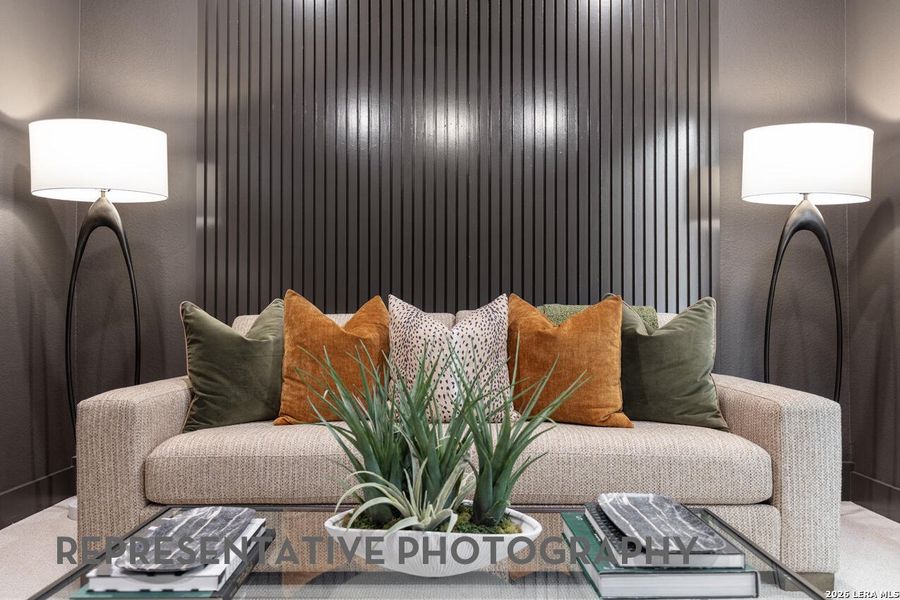 Furnished interior view inside a new home in The Ranches at Creekside, Boerne (Image 9). Furnished interior view inside a new home in The Ranches at Creekside, Boerne (Image 9).