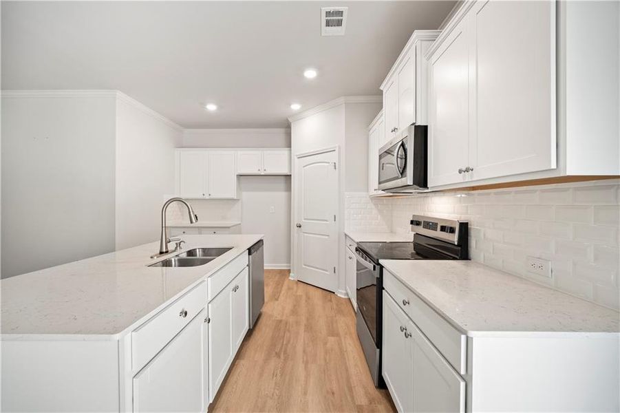 Furnished interior view inside a new home in , Flowery Branch (Image 12).