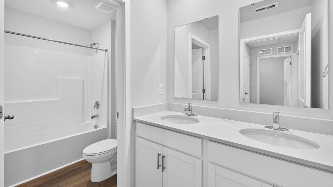 Furnished interior view inside a new home in Huffman Ridge, Hickory (Image 29).