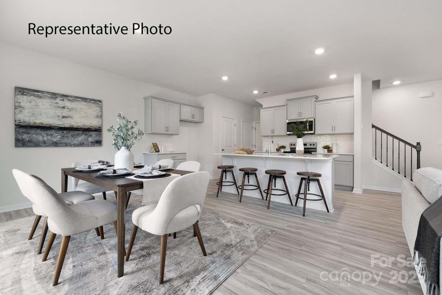 Furnished interior view inside a new home in Falls at Hickory, Hickory (Image 9).