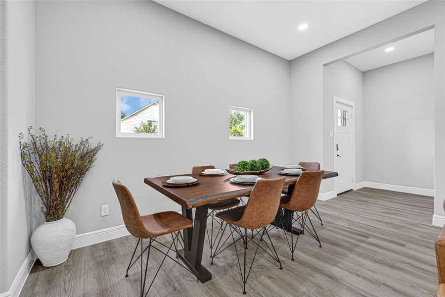 Windows offer a discreet view from the inside out