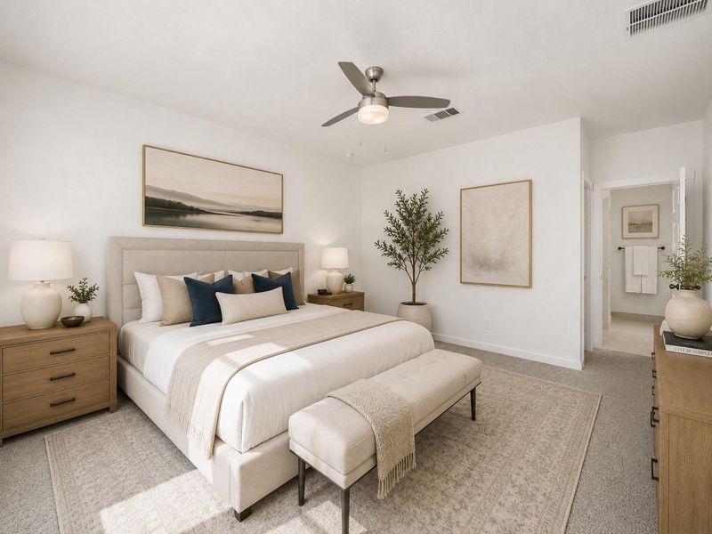 Furnished interior view inside a new home in Tamarron, Katy (Image 9).