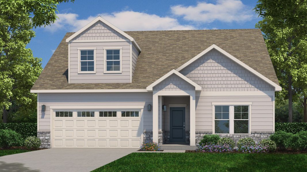 Representative exterior photo of a completed home built from the Capri by Epcon Communities in The Fairways, Eden, NC (Image 1). Representative exterior photo of a completed home built from the Capri by Epcon Communities in The Fairways, Eden, NC (Image 1).