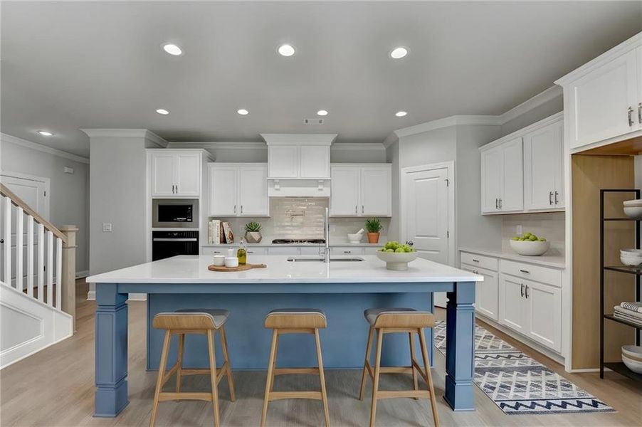 Furnished interior view inside a new home in , Suwanee (Image 19).