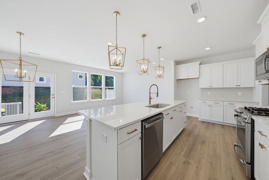Furnished interior view inside a new home in Sweetbrier, Durham (Image 5).