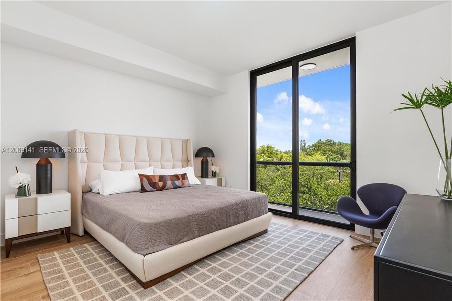 Furnished interior view inside a new home in , Miami (Image 11).