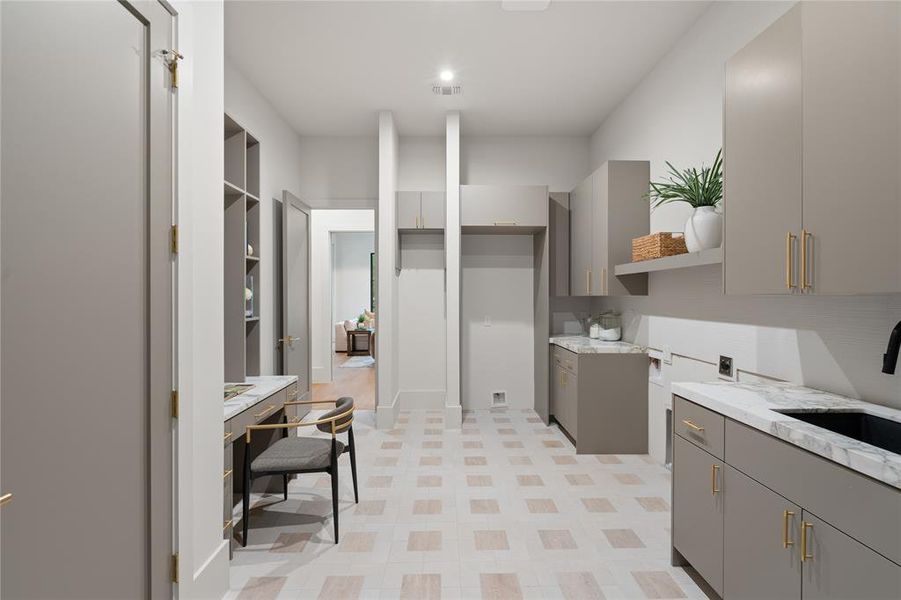 Furnished interior view inside a new home in , Frisco (Image 28).