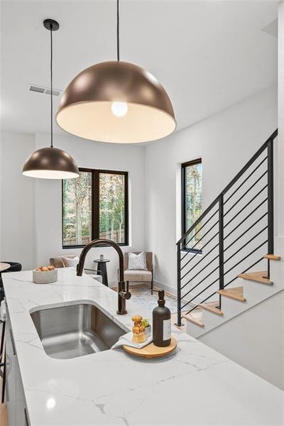 Furnished interior view inside a new home in , Atlanta (Image 16).