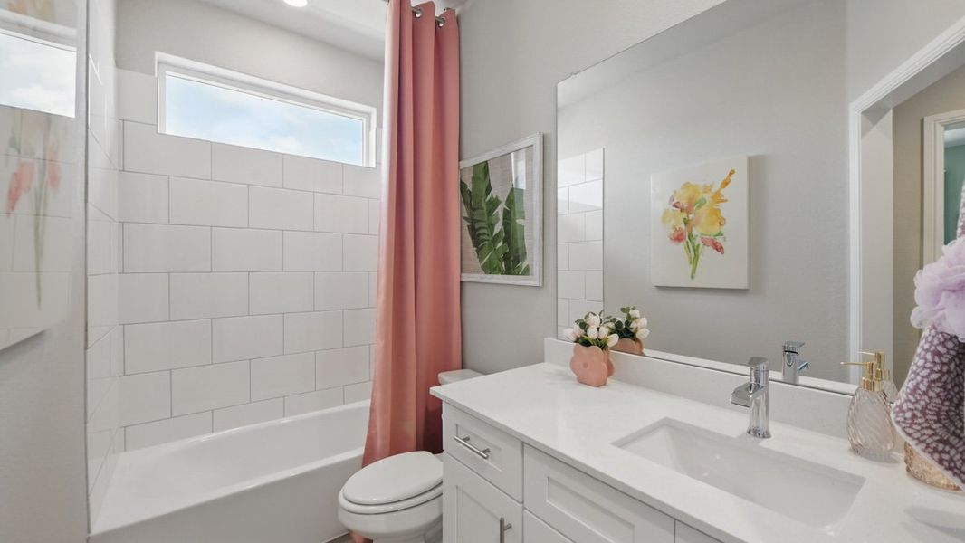 Furnished interior view inside a new home in Eagle Creek, Denton (Image 40).