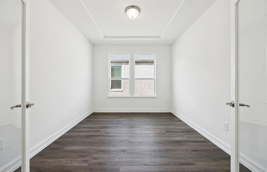 Study with french door entry