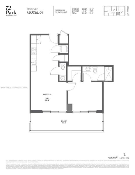2D floor plan layout of this home in , Miami Beach, FL (Image 4).