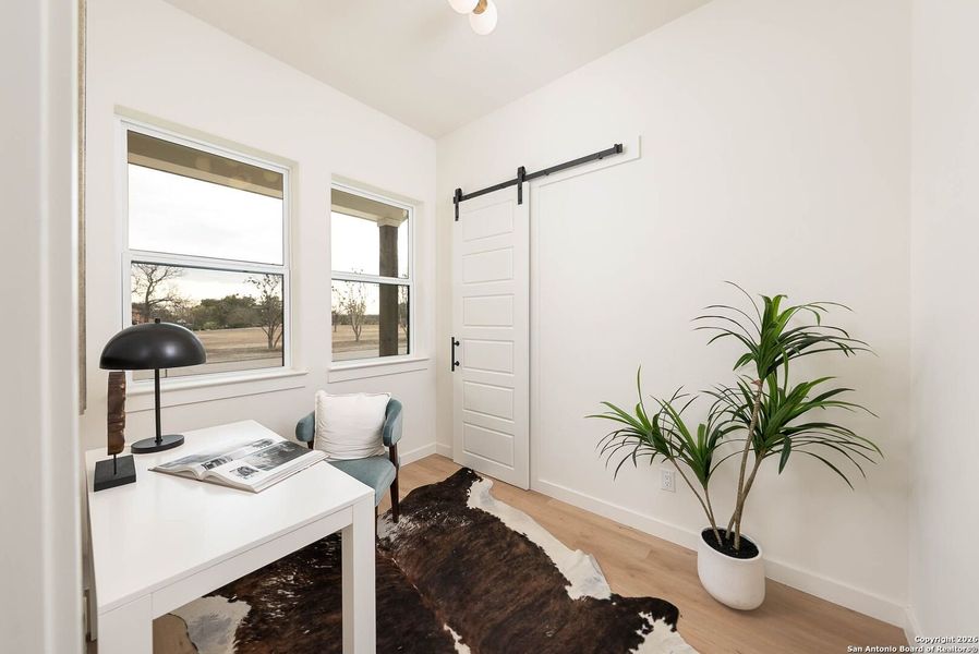 Furnished interior view inside a new home in , San Antonio (Image 35).