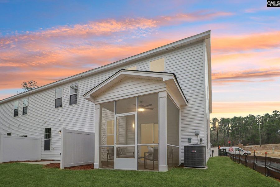 Exterior details and patio area of a home in Victory Woods, Columbia (Image 32). Exterior details and patio area of a home in Victory Woods, Columbia (Image 32).