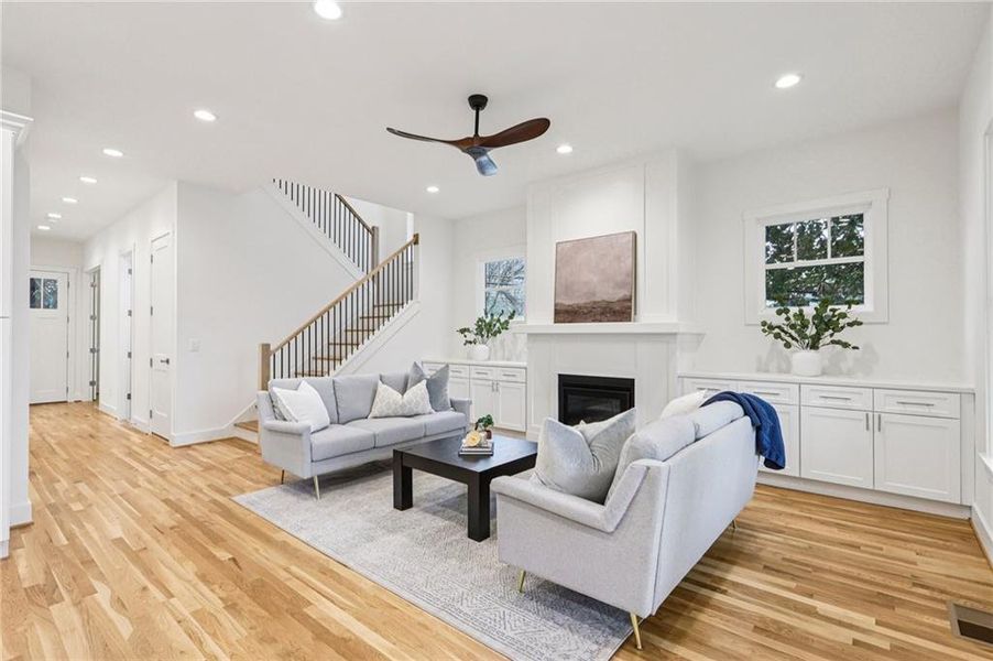 Furnished interior view inside a new home in , Atlanta (Image 12).
