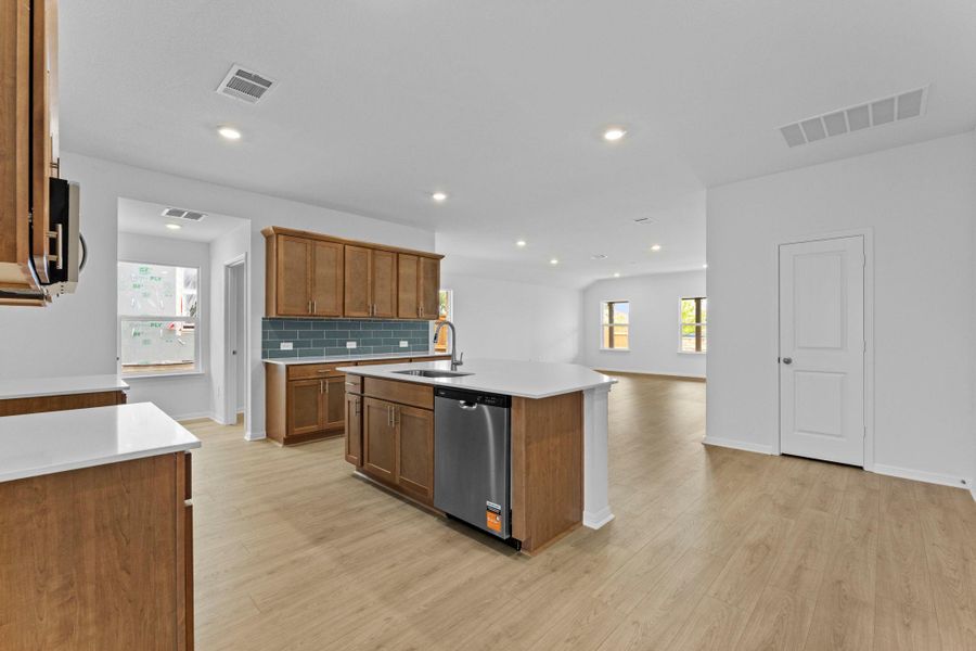 Furnished interior view inside a new home in Bar W Ranch, Leander (Image 6).