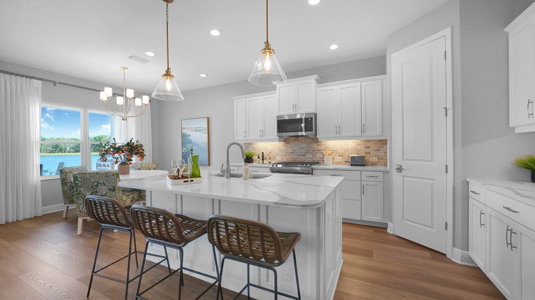 Representative furnished interior of a home built from the Meadow Brook by Neal Communities in Verandah, Fort Myers (Image 14).