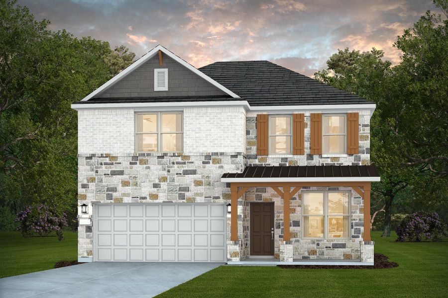 Representative exterior photo of a completed home built from the Puma by Pulte Homes in Nopal Valley, San Antonio, TX (Image 22). Representative exterior photo of a completed home built from the Puma by Pulte Homes in Nopal Valley, San Antonio, TX (Image 22).