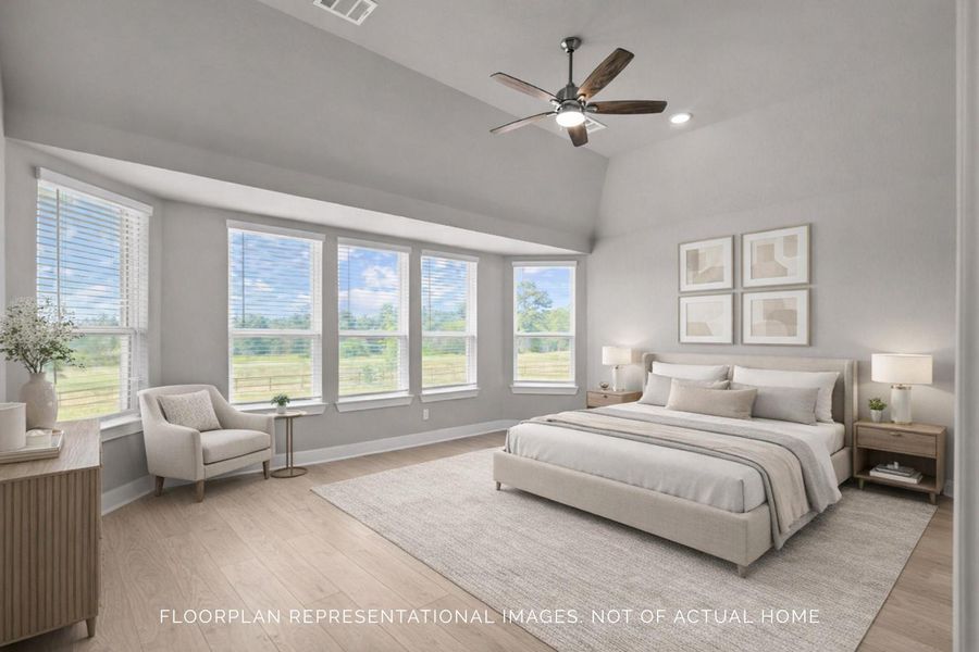 Furnished interior view inside a new home in Sorella, Tomball (Image 13).