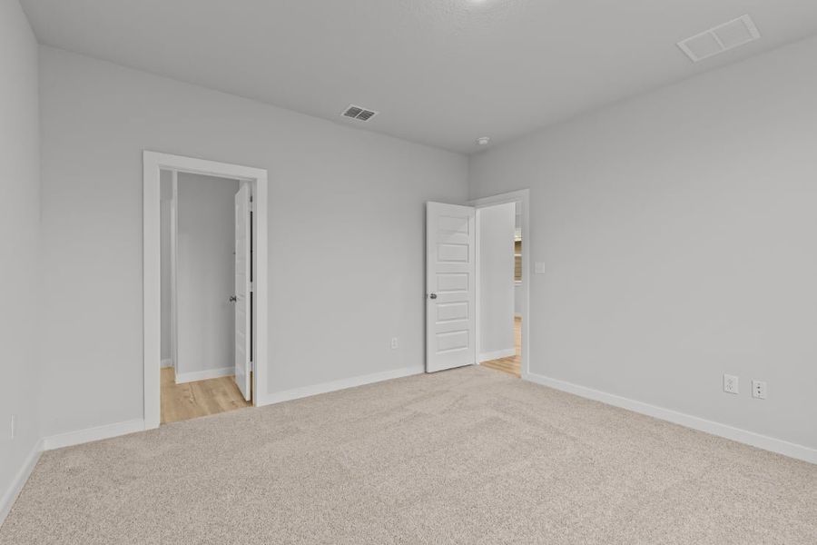 A room with white walls. A room with white walls.