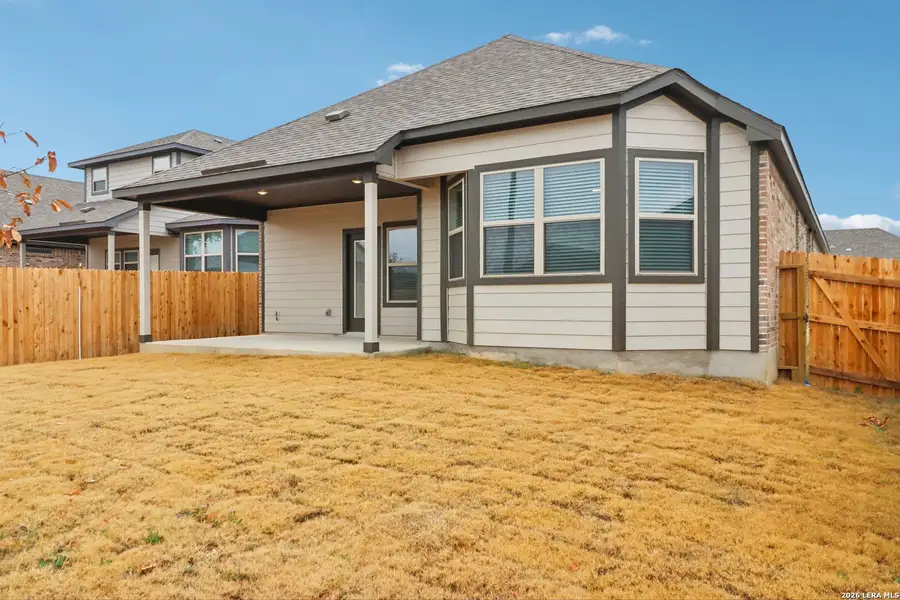 Exterior details and patio area of a home in Kallison Ranch, San Antonio (Image 4).