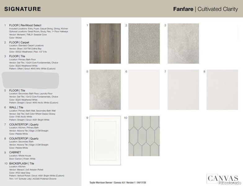 Design Selections. Home is currently under construction, selections subject to change. Design Selections. Home is currently under construction, selections subject to change.