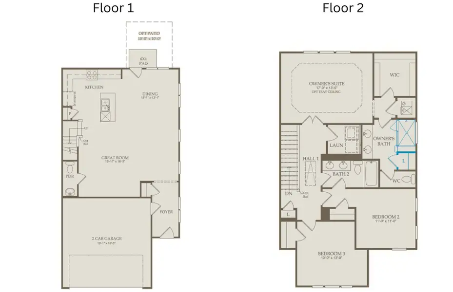 2D floor plan layout of this home in Solana, Durham, NC (Image 4).