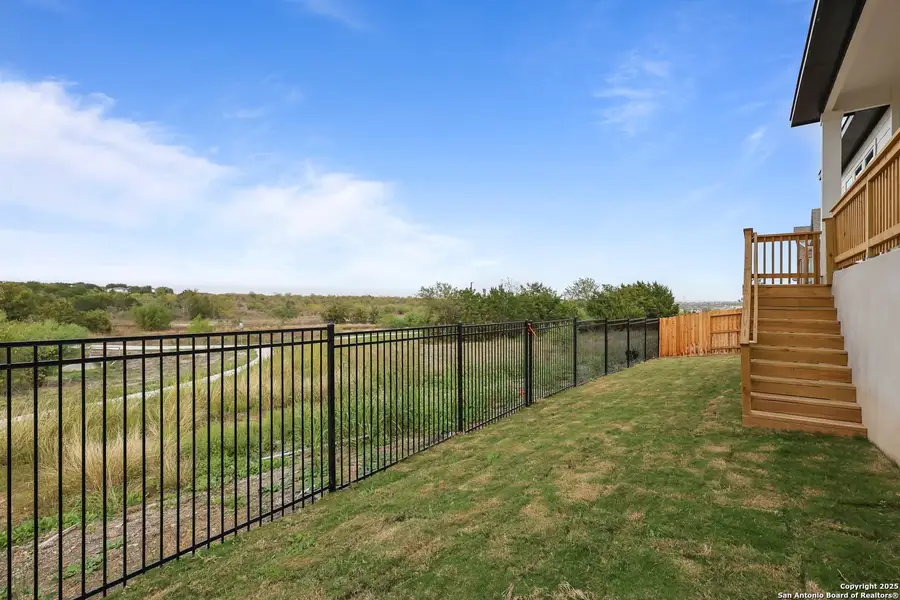Exterior details and patio area of a home in Homestead, Schertz (Image 4).