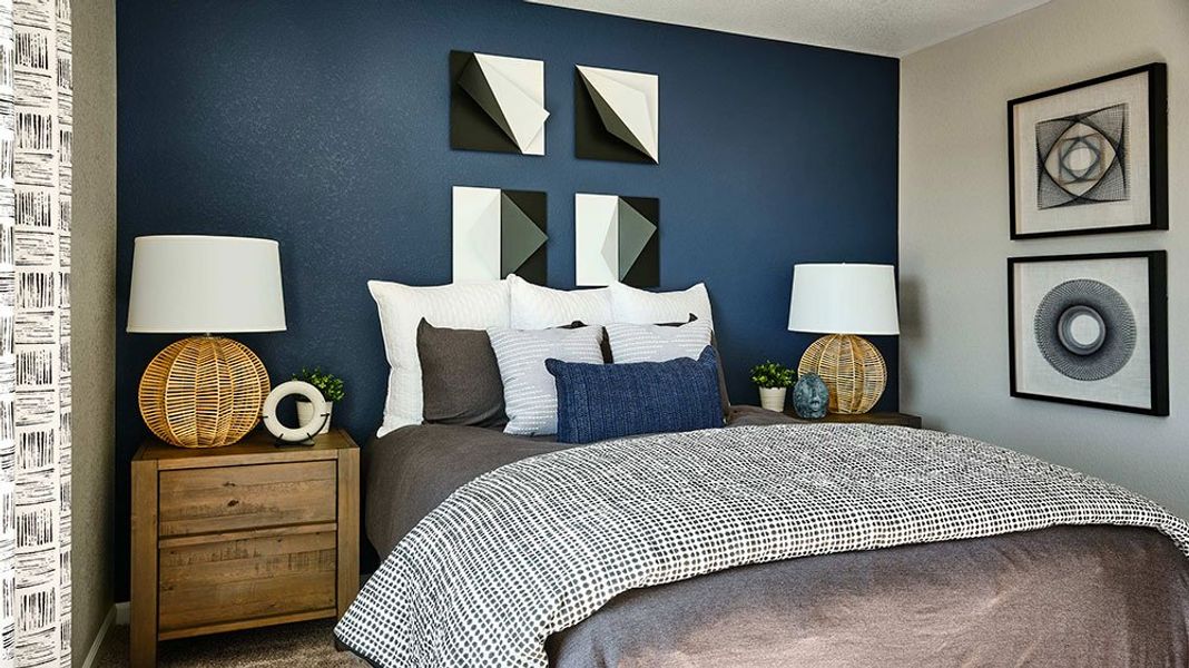 Representative furnished interior of a home built from the Celeste by Taylor Morrison in Parterre Horizon Collection, Thornton (Image 12).