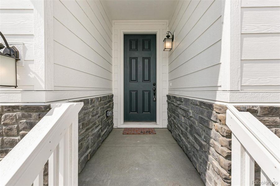 Exterior details and patio area of a home in Turnberry, Commerce City (Image 3). Exterior details and patio area of a home in Turnberry, Commerce City (Image 3).