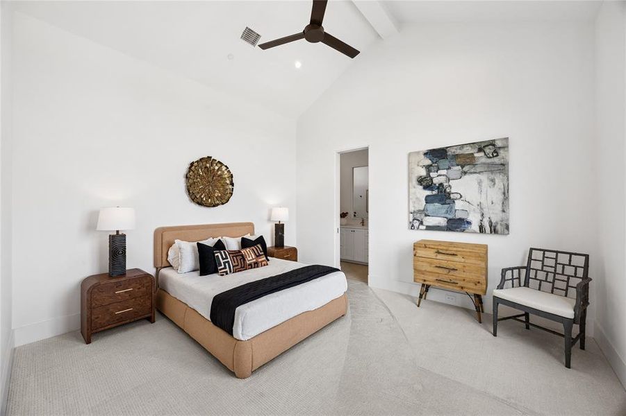 Furnished interior view inside a new home in Avadene at Las Colinas, Irving (Image 39).