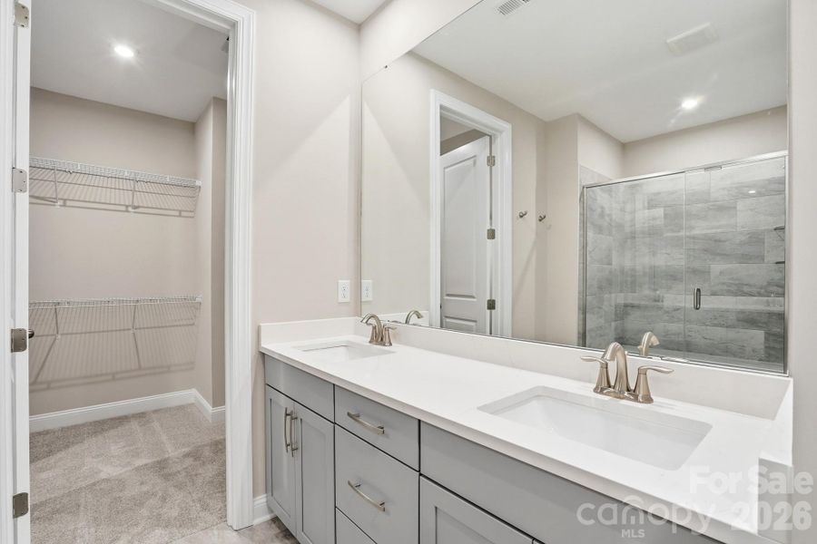 Furnished interior view inside a new home in The Townes at Wade Ardrey, Charlotte (Image 14).